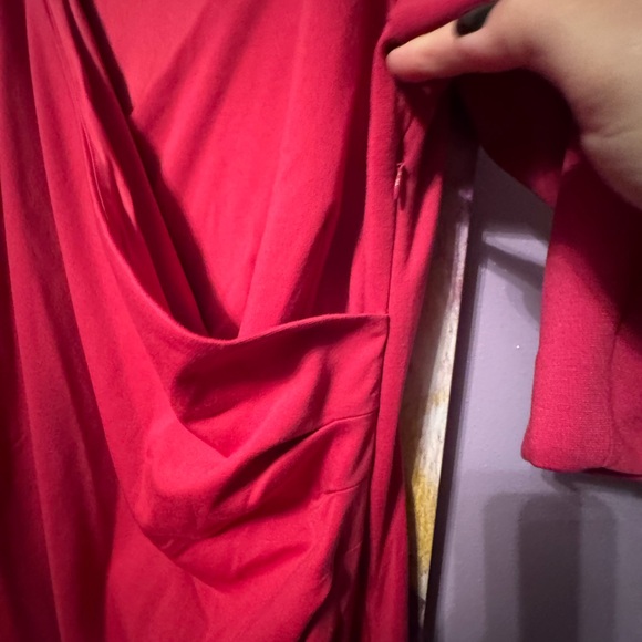 Long Tall Sally Vibrant Red Dress - Picture 4 of 4